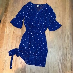 Old Navy Women’s Polka Dot Sheer Dress with Slip